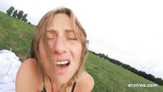 Crippling Orgasm: Public park fun. #3