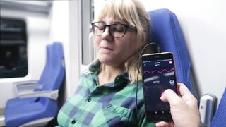 Orgasm Control: Made to cum on the train #3