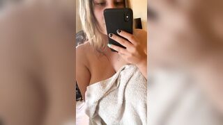 Orgasm: Playing with myself a little before a shower ???? #4